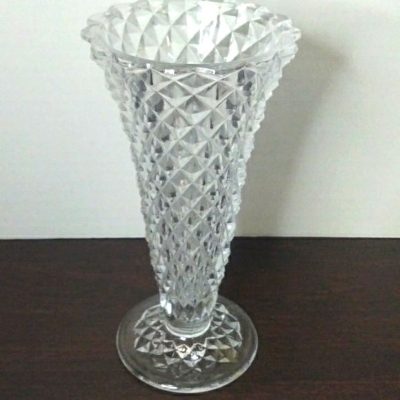 vintage art glass Art Vintage 24 Lead Crystal Vase Heavy Poshmark